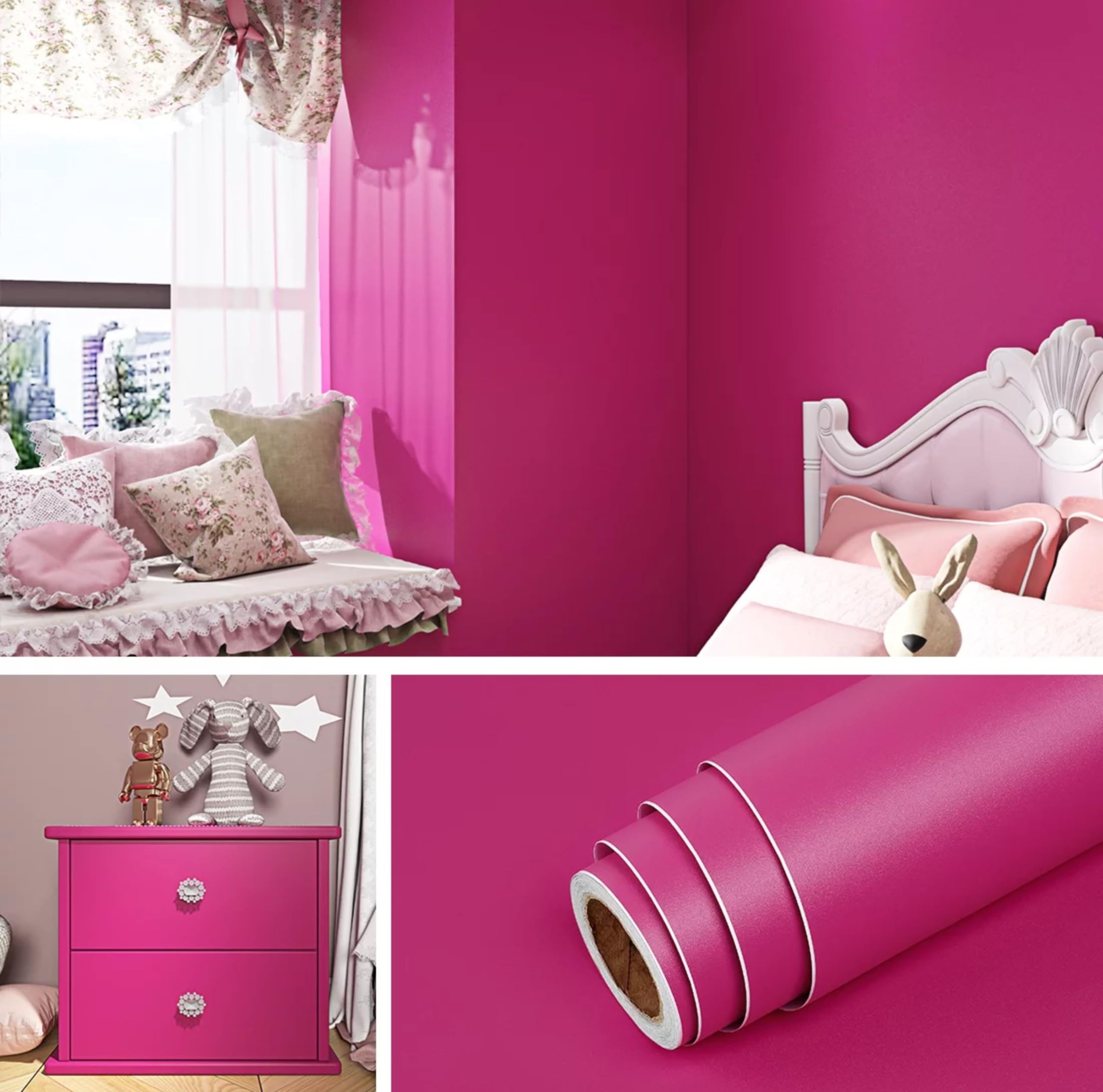 See full amazon price history chart for HOME13™ Pink Wallpaper Peel & Stick Contact Paper Self Adheisve Pink Vinyl Wallpaper Kitchen Cabinet Remoavble Wallpaper (24x52 inches, Pink Matte) HOME13™ Pink Wallpaper Peel & Stick Contact Paper Self Adheisve Pink Vinyl Wallpaper Kitchen Cabinet Remoavble Wallpaper (24x52 inches, Pink Matte) (B0CMHNLZ9V) Amazon Price History, Amazon Price Tracker