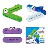 3 Magnetic Math Signs - Greater Than/Less Than/Equal to Math Demonstration Tool for Teacher, School & Classroom Supplies