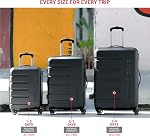 SwissGear Signature Hardside Expandable Luggage with Spinner Wheels and TSA Lock, Patented Built-In Cup Holder, Lime/Black, Carry-On 19-Inch