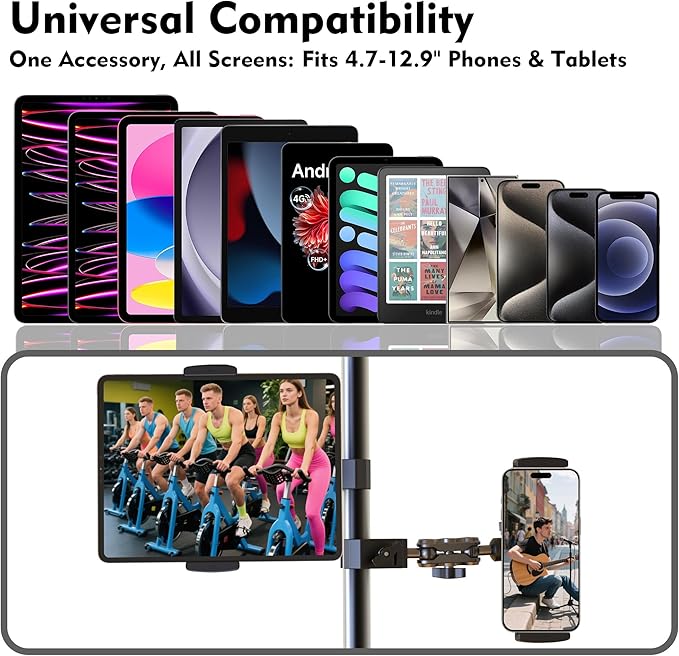 Soporte para Tablet y Móvil ajustable para Ejercicio Gimnasio miniatura 7