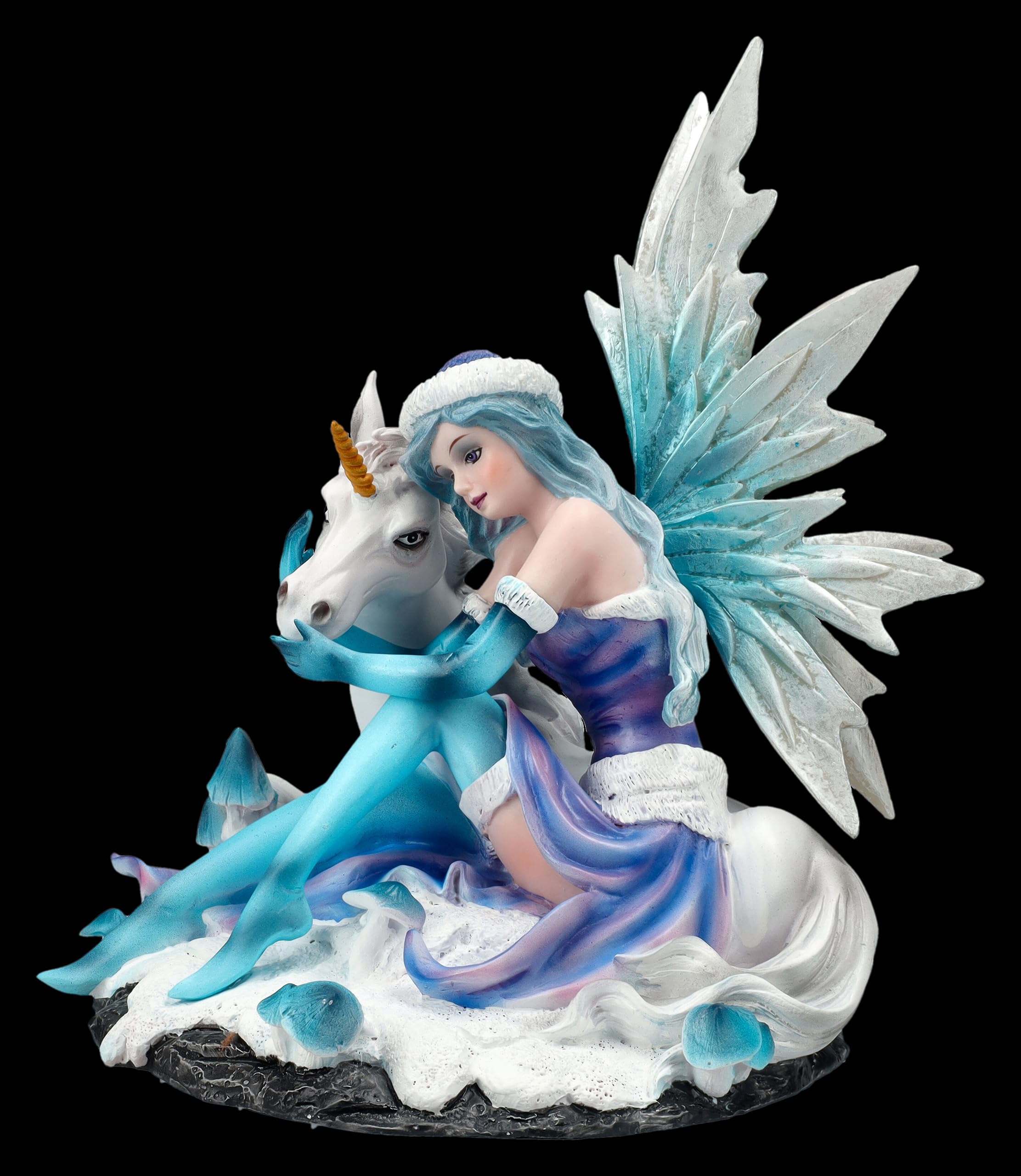 Grande Figurine Sirène Goodwill Botanica – 81cm – Poupée Elfe Fantaisie Rouge/Pink/Lila – Déco Noël