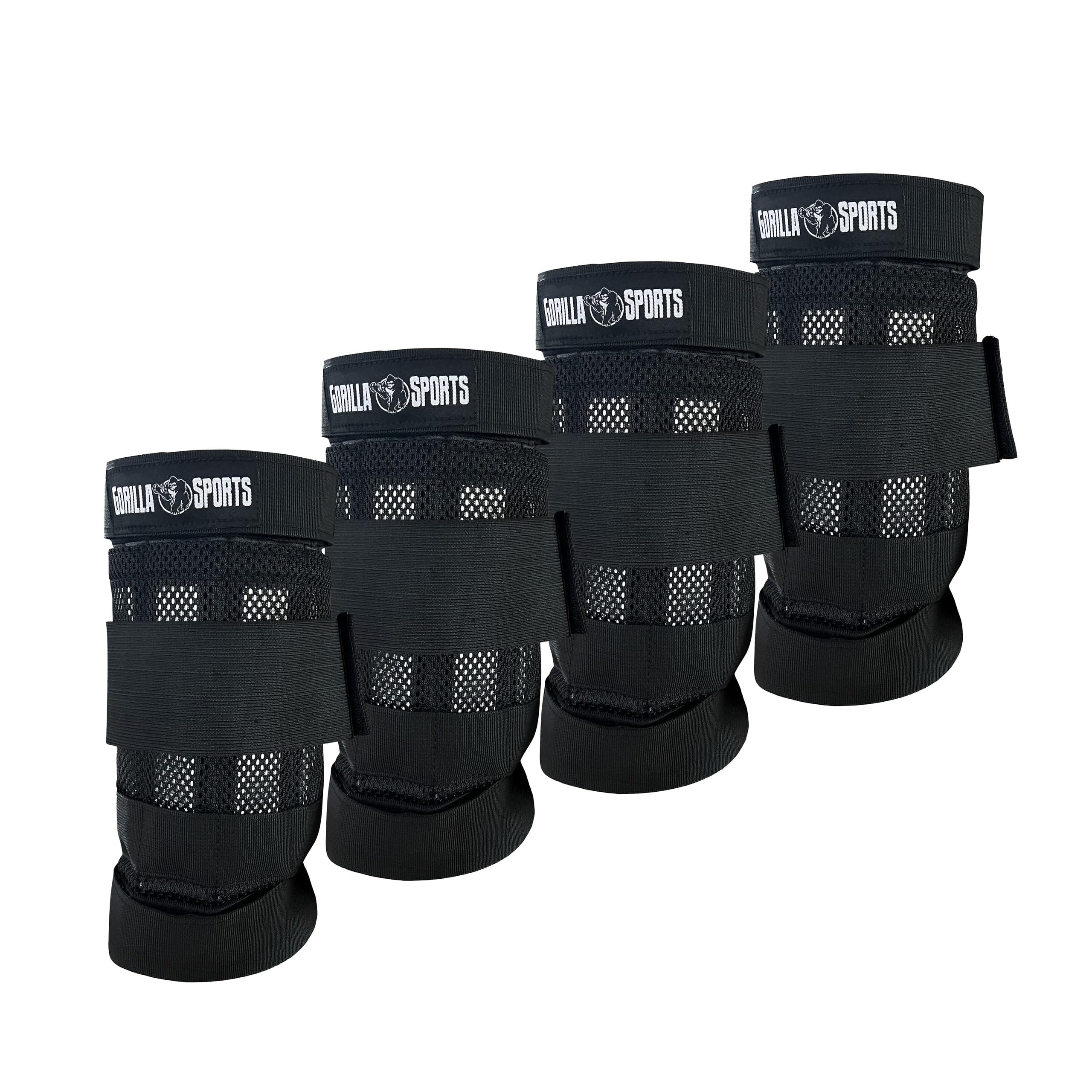 GORILLA SPORTS® Gewichtsmanschetten 4er-Set, 0,2–5 kg, verstellbar