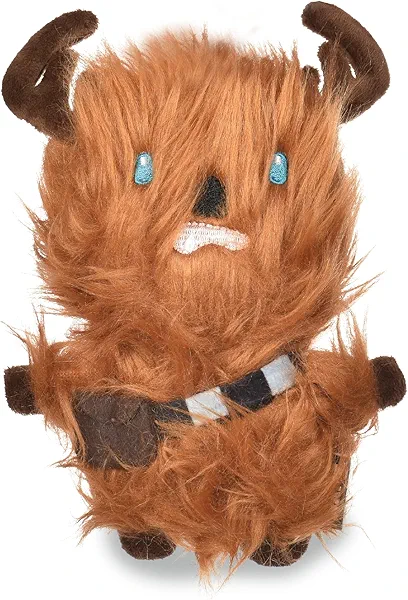 STAR WARS Dog Toy Chewbacca Dog Toy for Holidays | Reindeer Chewbacca Squeaky Dog Toy Chew Toy | Holiday Dog Toy Plush Toys | 6 Inch Small Dog Toy, (FF19327)