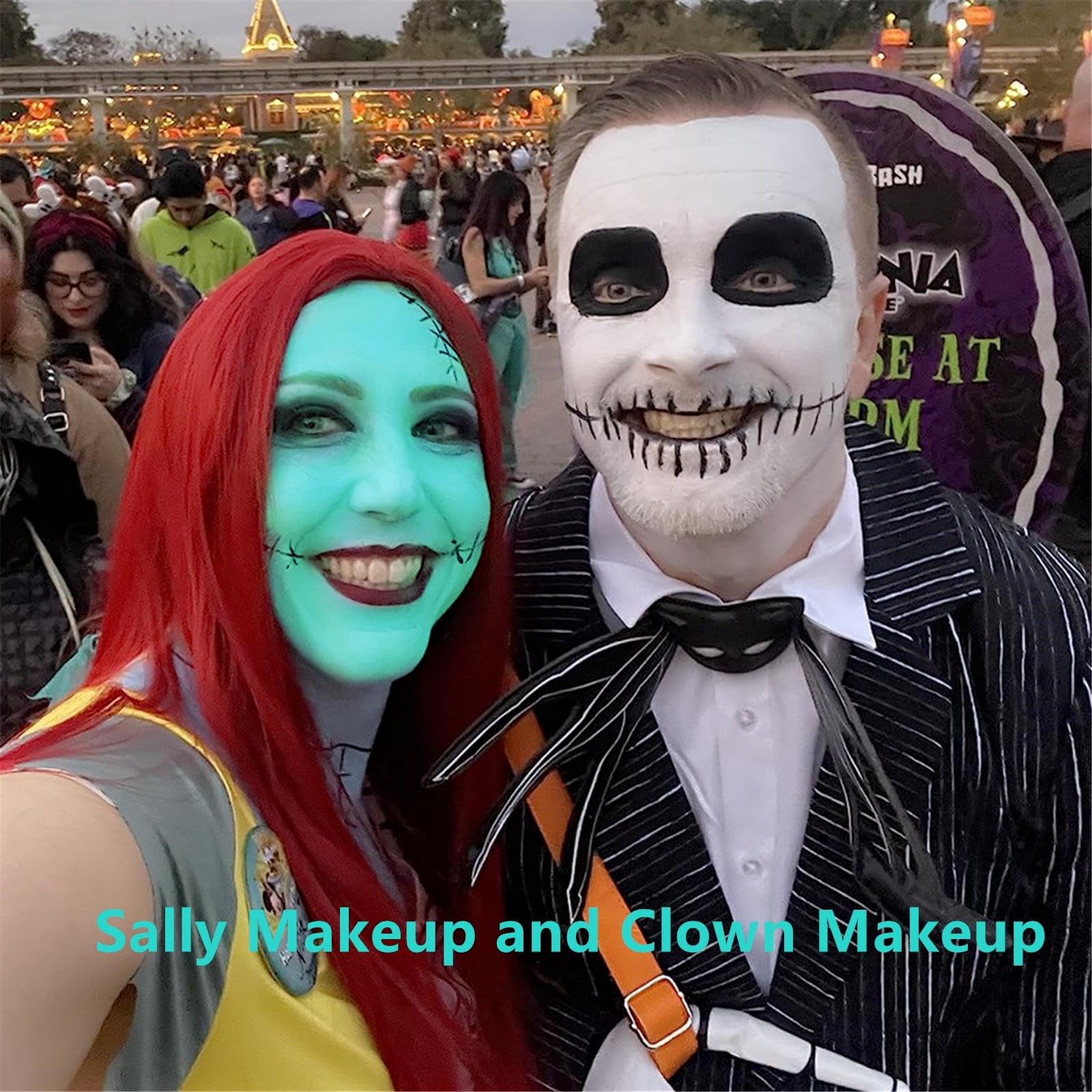 Go Ho Blaugrüner Gesichtsbemalungsstift, leicht zu mischen; blaugrüner Körperbemalungsstift mit voller Abdeckung für Halloween- und Cosplay-Spezialeffekte