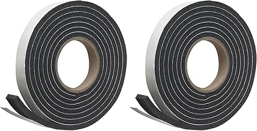 Miniatura 11 de Frost King R516H - Cinta de espuma de goma de esponja de 1-1/4 pulgadas por 7/16 pulgadas por 10 pies de grosor, color negro