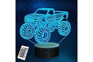YuanDian 3D Night Lights - Drive Your Imagination Wild with 3D Monster Trucks
