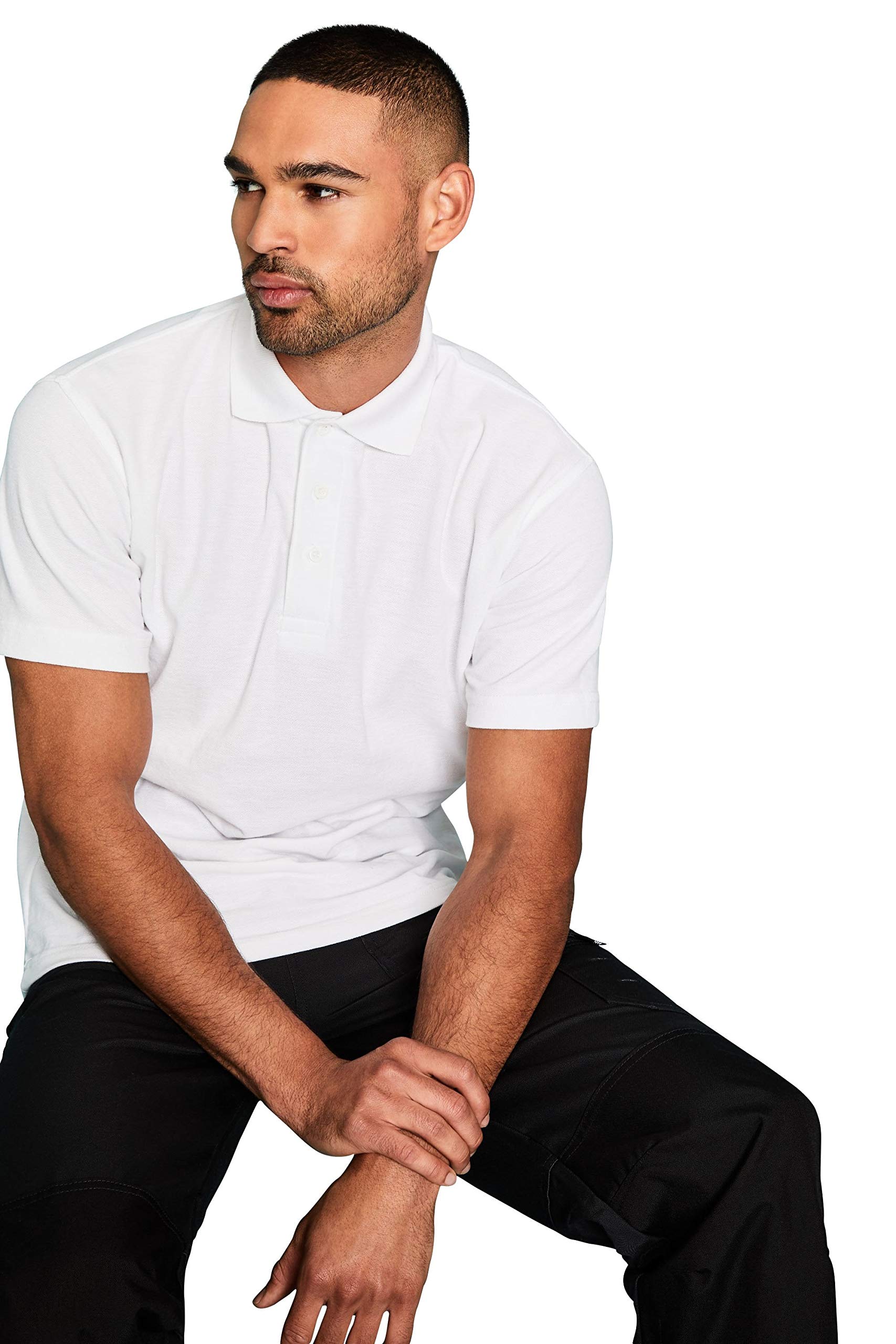 Uneek Classic Unisex Polo Shirt, White Colour: White, Size: XL