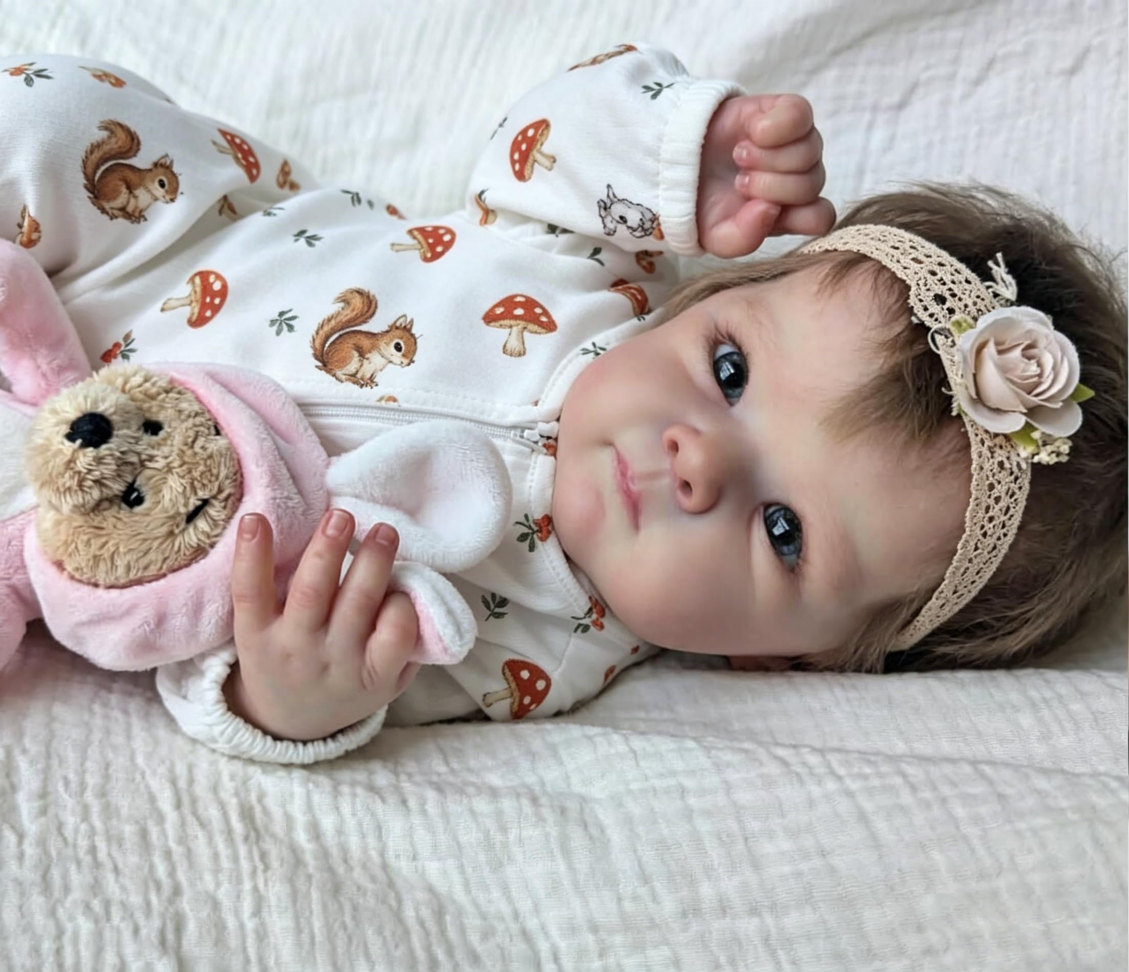 Anano Bebe Reborn Bebés Reborn Reales 46 Cm Muñecas Realista Muñecas Re-Born Blanda Cuerpo Entero Muñeca Re-Born De Real Muñeca Realistas para Niñas