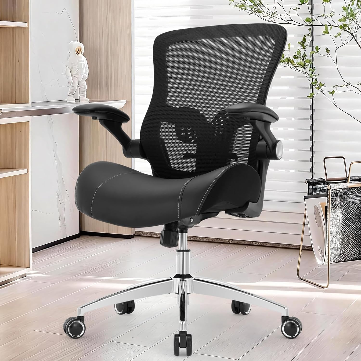Office Chair 400lbs, Big and Tall Heavy Duty Desk Chair with Wide 3D Modeling Foam Seat, Ergonomic Computer Chair for Heavy People, Adjustable Lumbar Support and Arms - Image 9