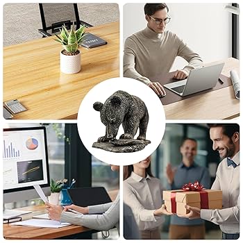 Amazon.co.jp: クロクマの置物 | リアルなクマの彫刻 | 野生動物