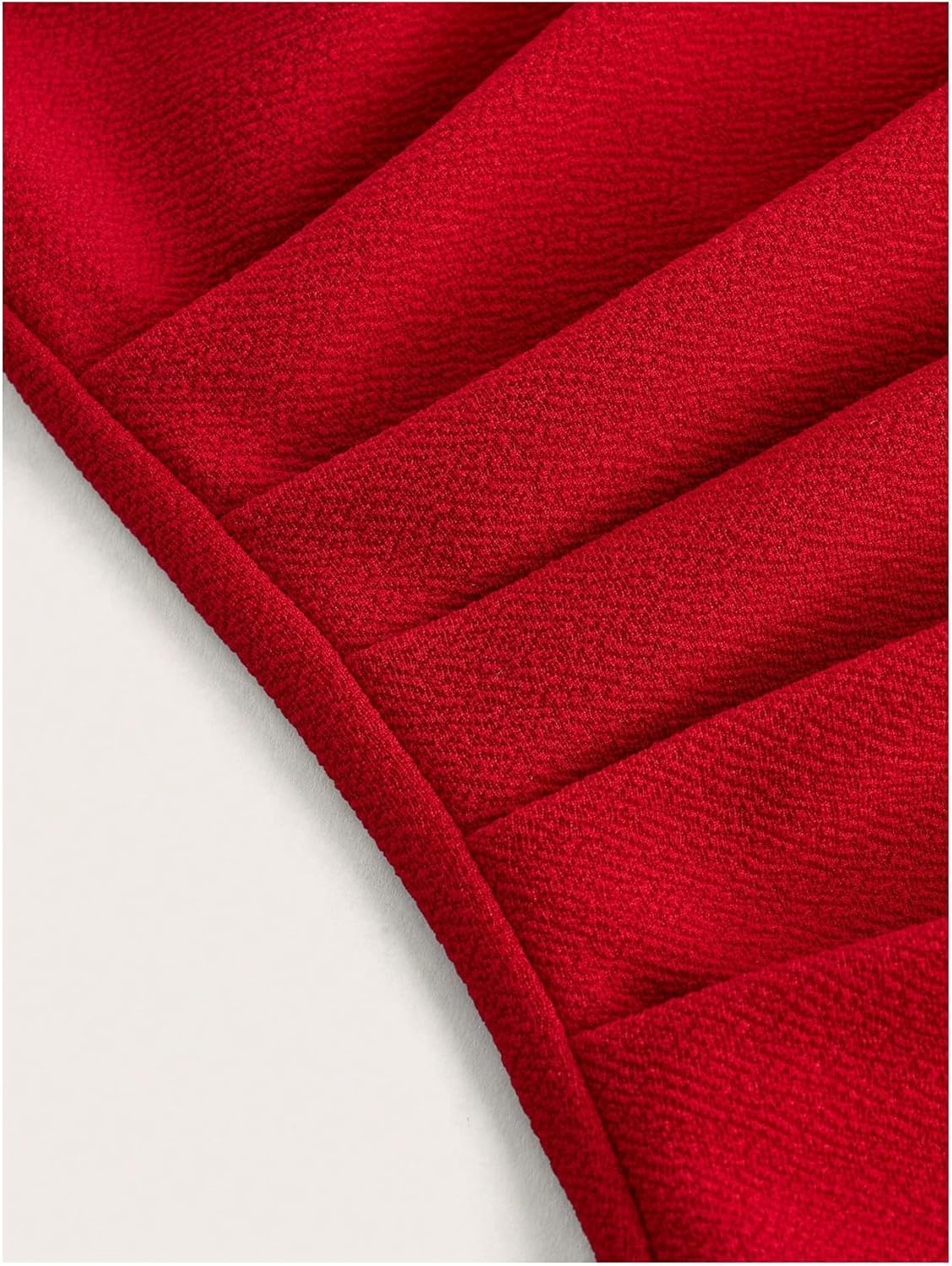 SHENHE Women's Summer Going Out Tube Top Strapless Pleated Asymmetrical Dressy Bandeau Tank Shirt - Image 3