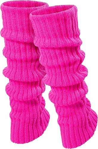 Miniatura 6 de Accesorios para disfraz de los años 80, diadema, guantes de red, collar, pulsera, calentadores de piernas, conjunto de traje de fiesta