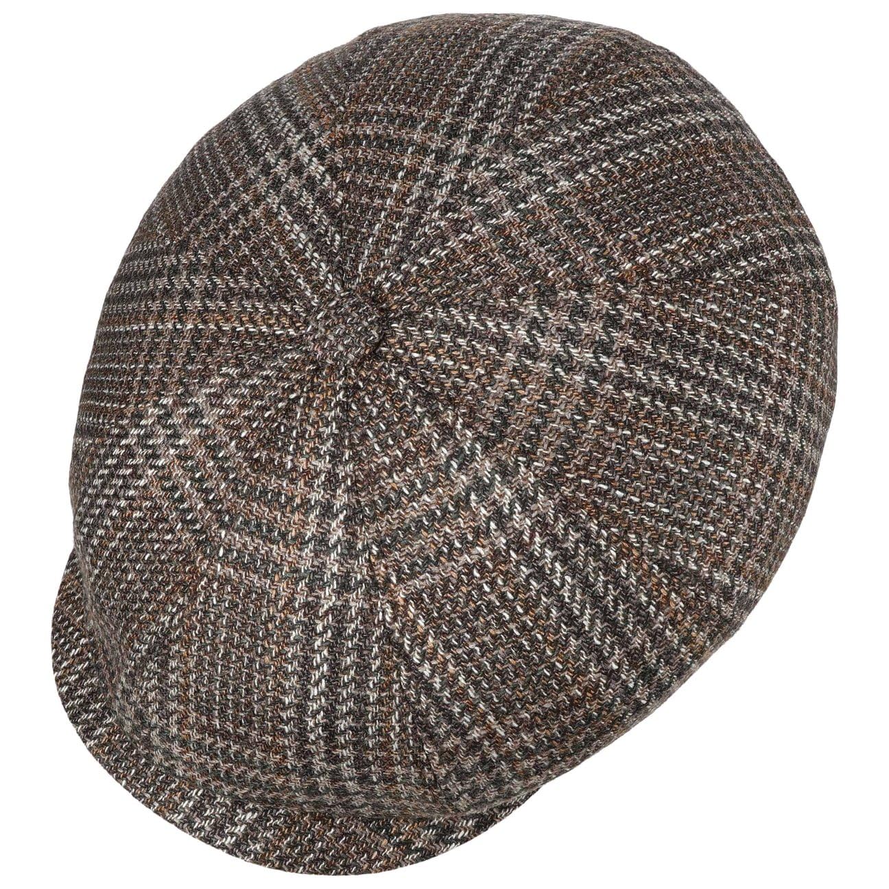 Stetson Hatteras Gorra Plana Cuadros Overcheck Hombre Otono Invierno