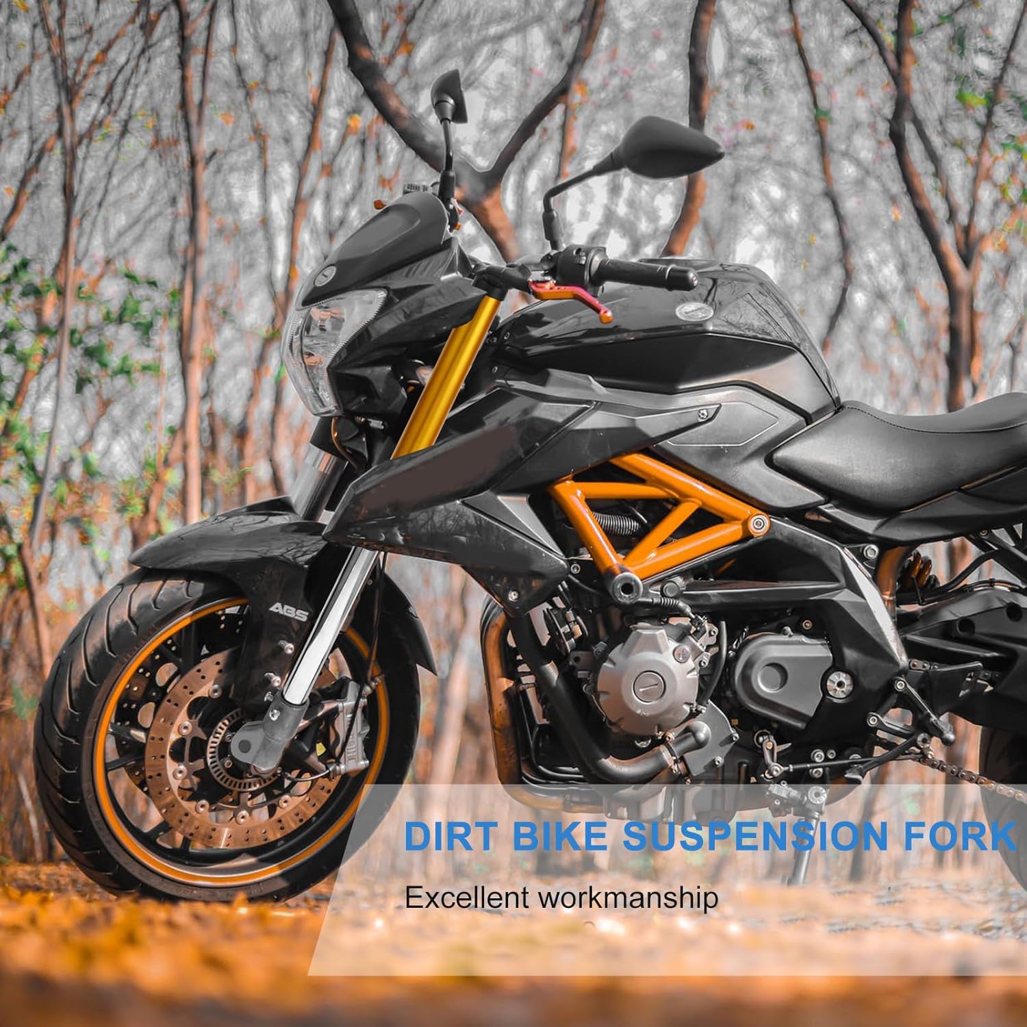 Mini 2-stroke 49cc Dirt Bike Front Fork Shock Suspension Absorber, Off-road Motorcycle Parts for Trail Riding and Dirt Bike Accessories