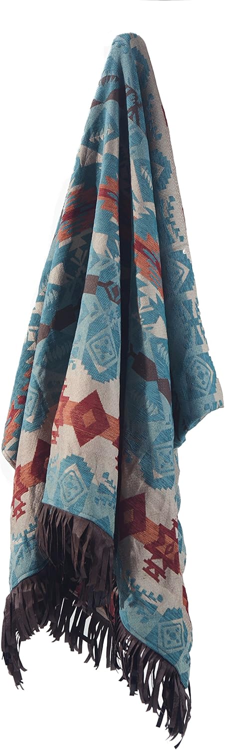 Carstens Turquoise Chamarro Throw Blanket