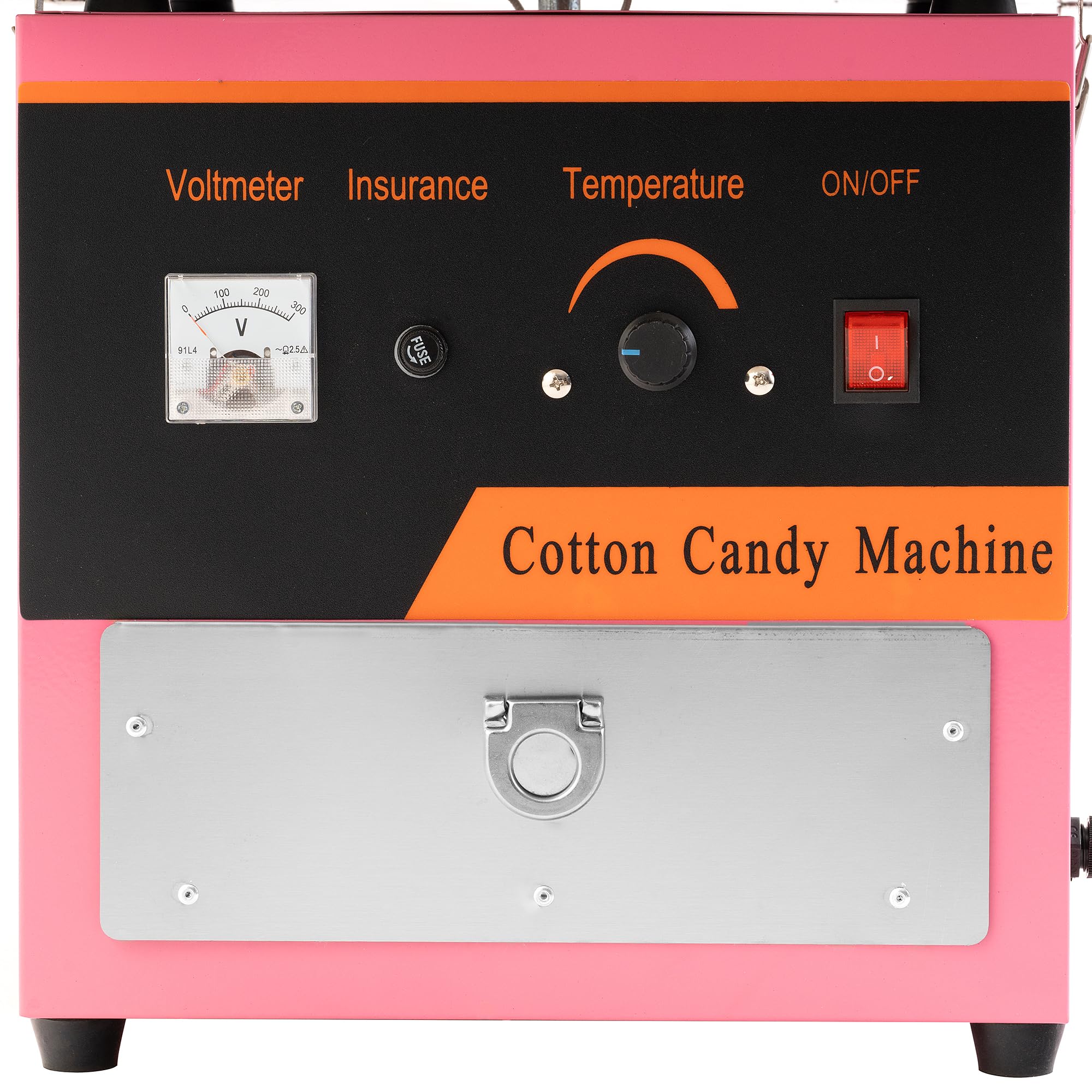 Professionelle Zuckerwattemaschine 980W – Elektrische Zuckerwatte Maschine aus Edelstahl mit Temperaturregelung & Aufbewahrungsschublade | Zuckerwattemaschine für Events, Partys & Gastronomie