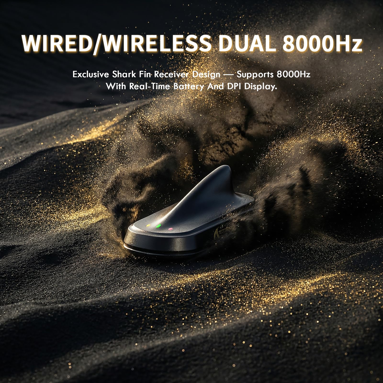 ATTACK SHARK X11 Ultra Ratón Gaming Inalámbrico con Cable C06 Ultra LED, Fibra de Carbono, MCU 54L15, PAW3950MAX, 8000Hz, BT/2.4G Inalámbrico/con Cable, 42000 dpi (Morado + Cinta de Agarre)