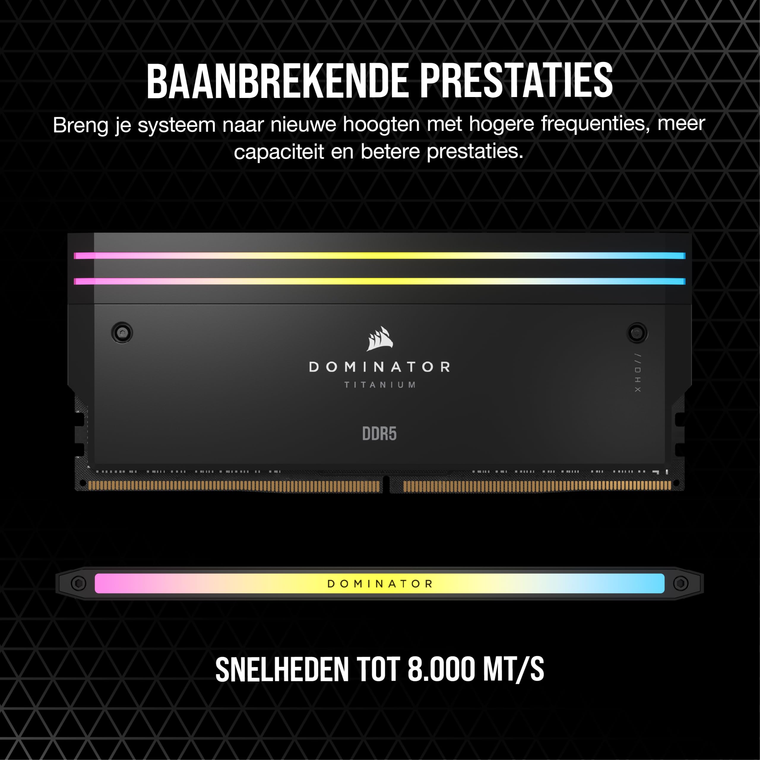 CORSAIR VENGEANCE RGB DDR5 RAM 32GB (2x16GB) 6000MHz C30 36 36 76 1.4V Intel Geoptimaliseerd Computergeheugen (iCUE Compatibel, Snelle Prestaties, Intel® XMP 3.0 Profielen) Zwart