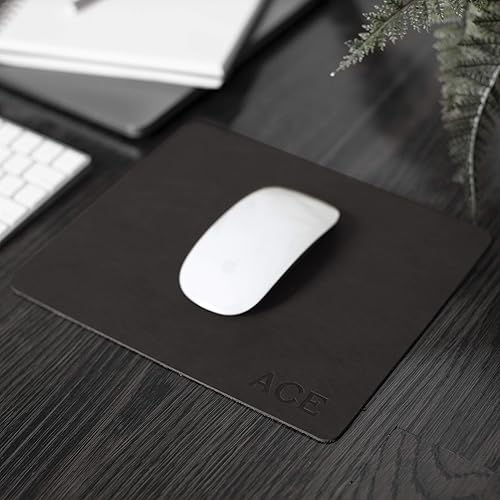 Miniatura 6 de Custom Leather Mousepad. Perfect Gift For Weddings, Anniversaries, Birthdays, And Special Occasions. Monogrammed Mousepad. Personalized Mousepad.