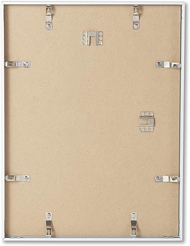 Miniatura 2 de Opposite Wall Marco de fotos de aluminio metálico, 24 x 36 pulgadas  24.0 x 35.8 in, color blanco mate elegante, ligero, inastillable y duradero,