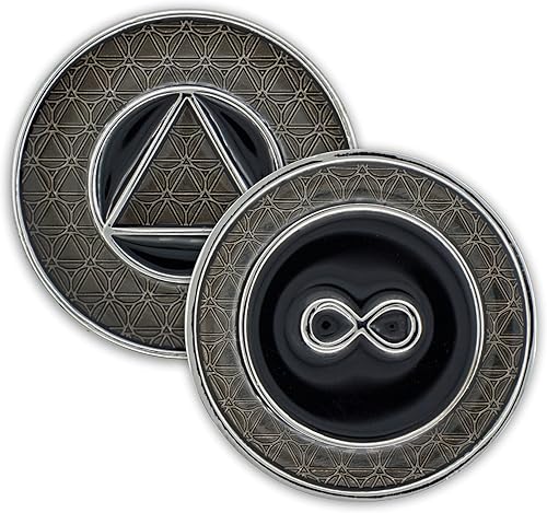 Chip de sobriedad infinita Moneda AA Triplate gruesa Ficha de regalo de recuperación de Alcohólicos Anónimos