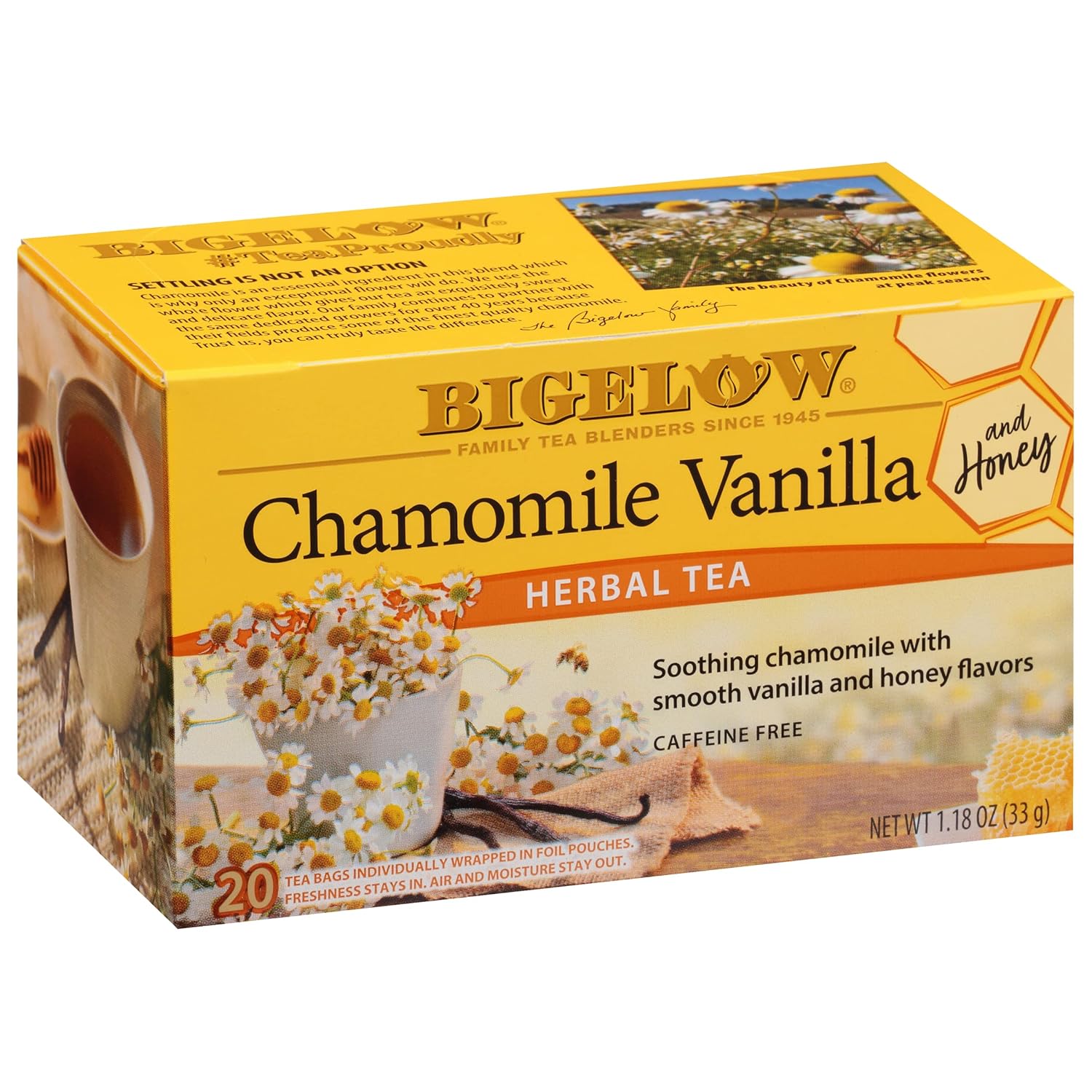 Bigelow Tea Chamomile Vanilla with Honey Herbal Tea
