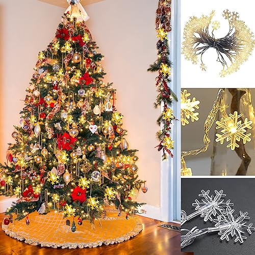 Miniatura 5 de Luces decorativas de Halloween, 20 pies, 40 LED, 3D, calabaza, murciélago, fantasma, araña, funciona con pilas, luces parpadeantes impermeables para