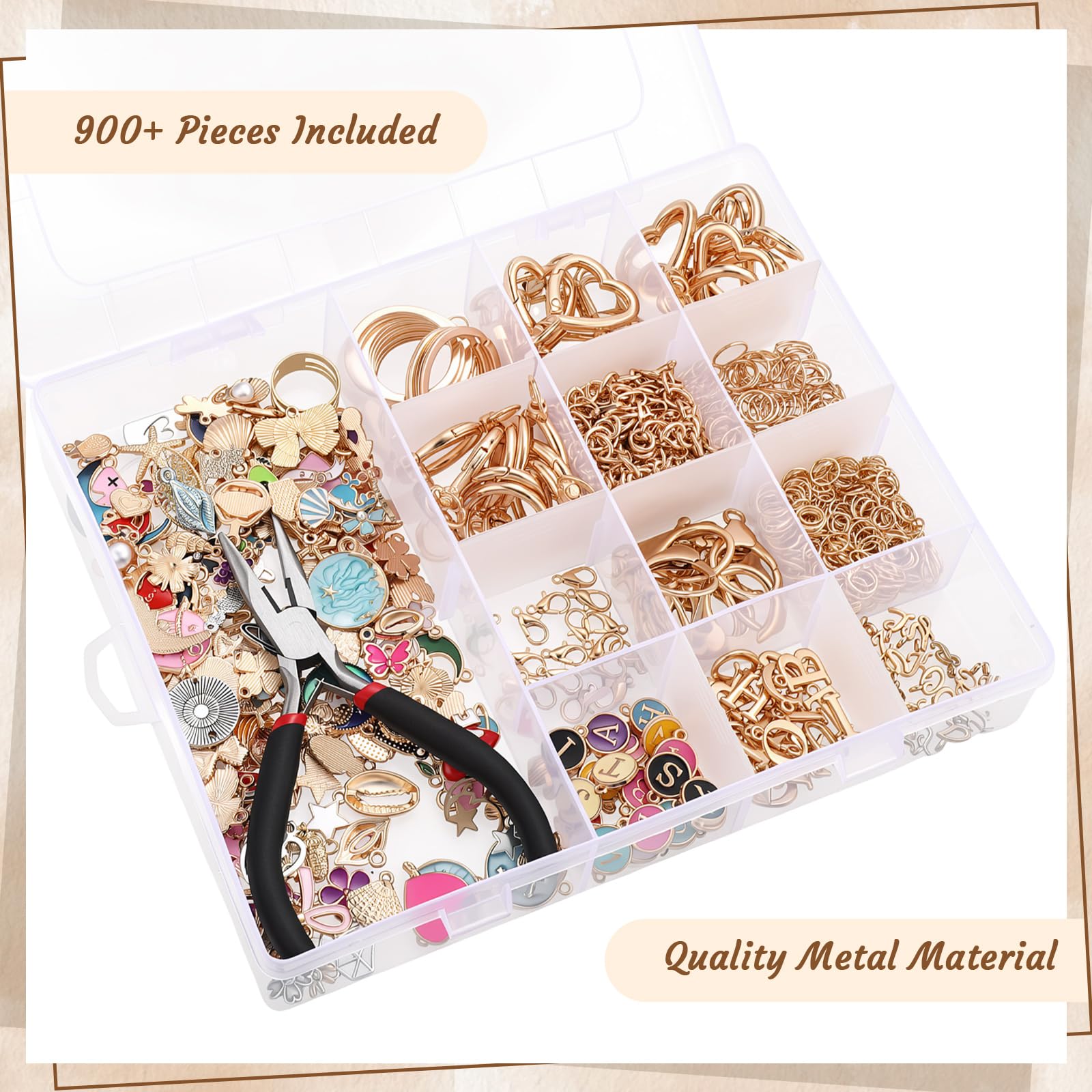 DIY Lip Gloss Keychain Kit - 900 Pieces! -3