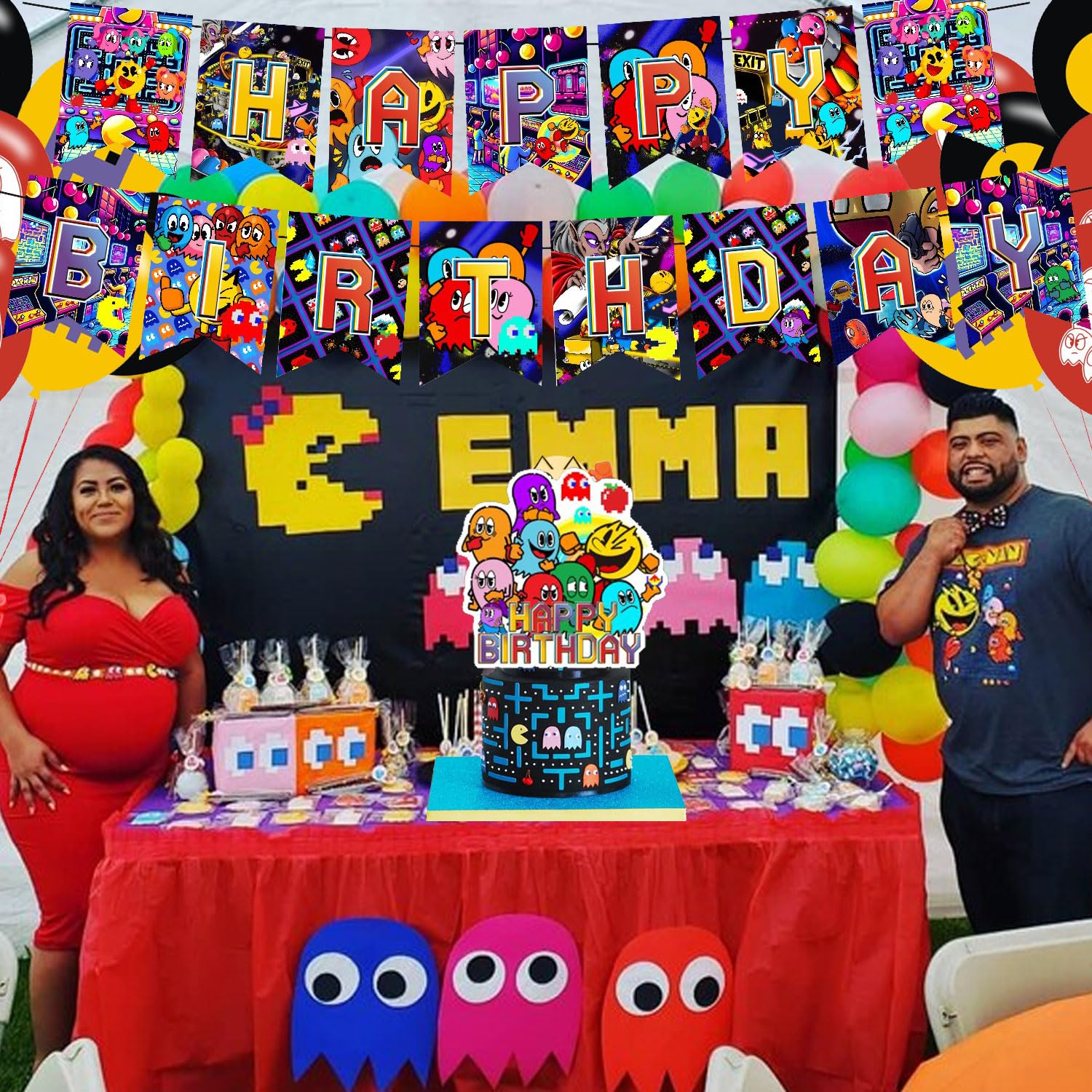 Amazon.co.jp: NEWROOPY パックマン 誕生日パーティー