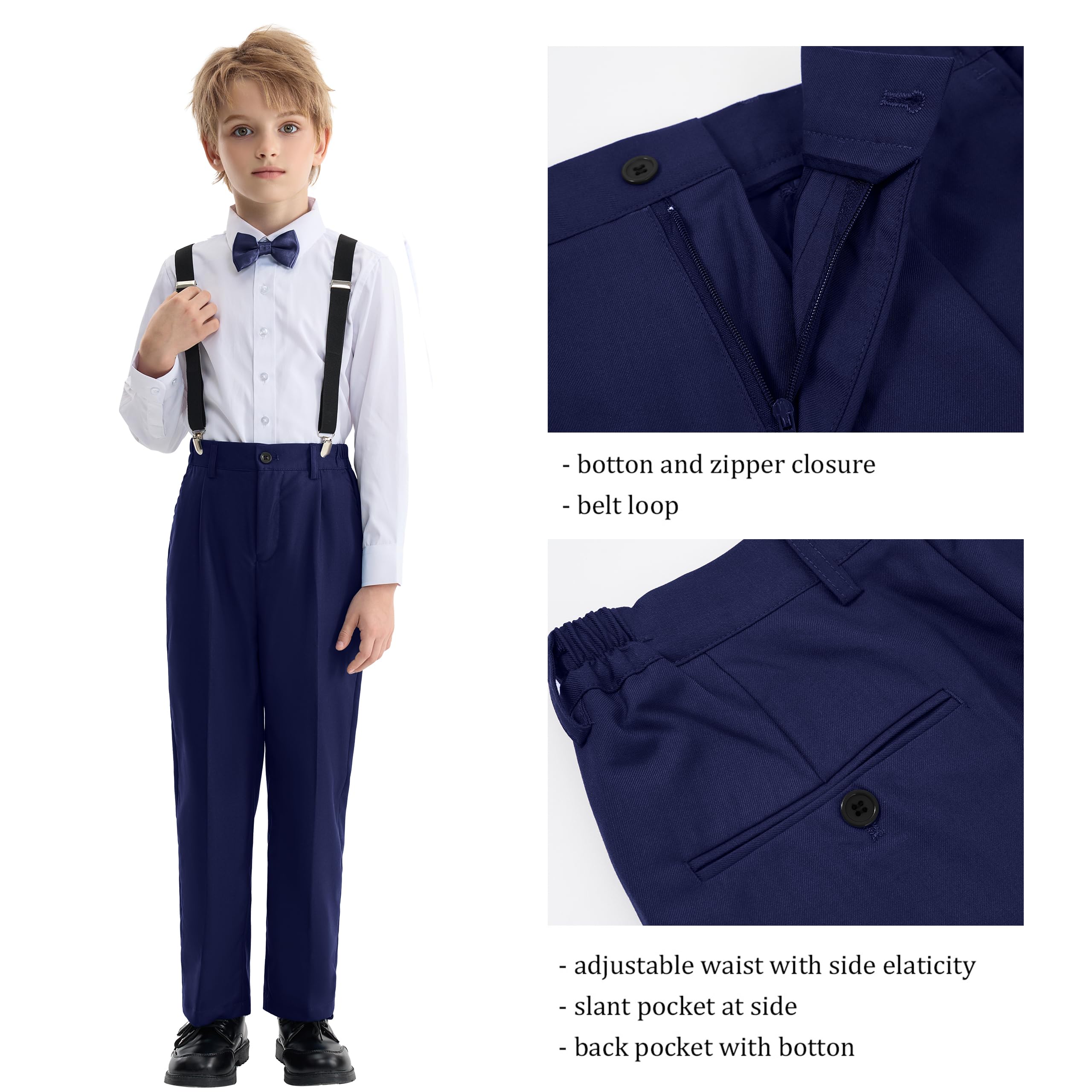 LOLANTA Smoking Schwarz Jungen Anzug Page Boy Anzüge für Hochzeit