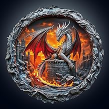 WOODBESTS Wooden Puzzle Adults, Giant Dragon Wooden Puzzle, Irregular Unique Puzzle, Beautiful Gifts for Puzzle Lovers (34 x 34 cm, 265 Pieces)