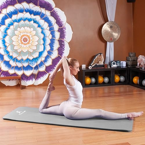 Miniatura 2 de ProsourceFit Esterilla extra gruesa de yoga y pilates de pulgada (0.512 in) o 1 pulgada (0.984 in), alfombrilla de ejercicio de alta densidad de 71