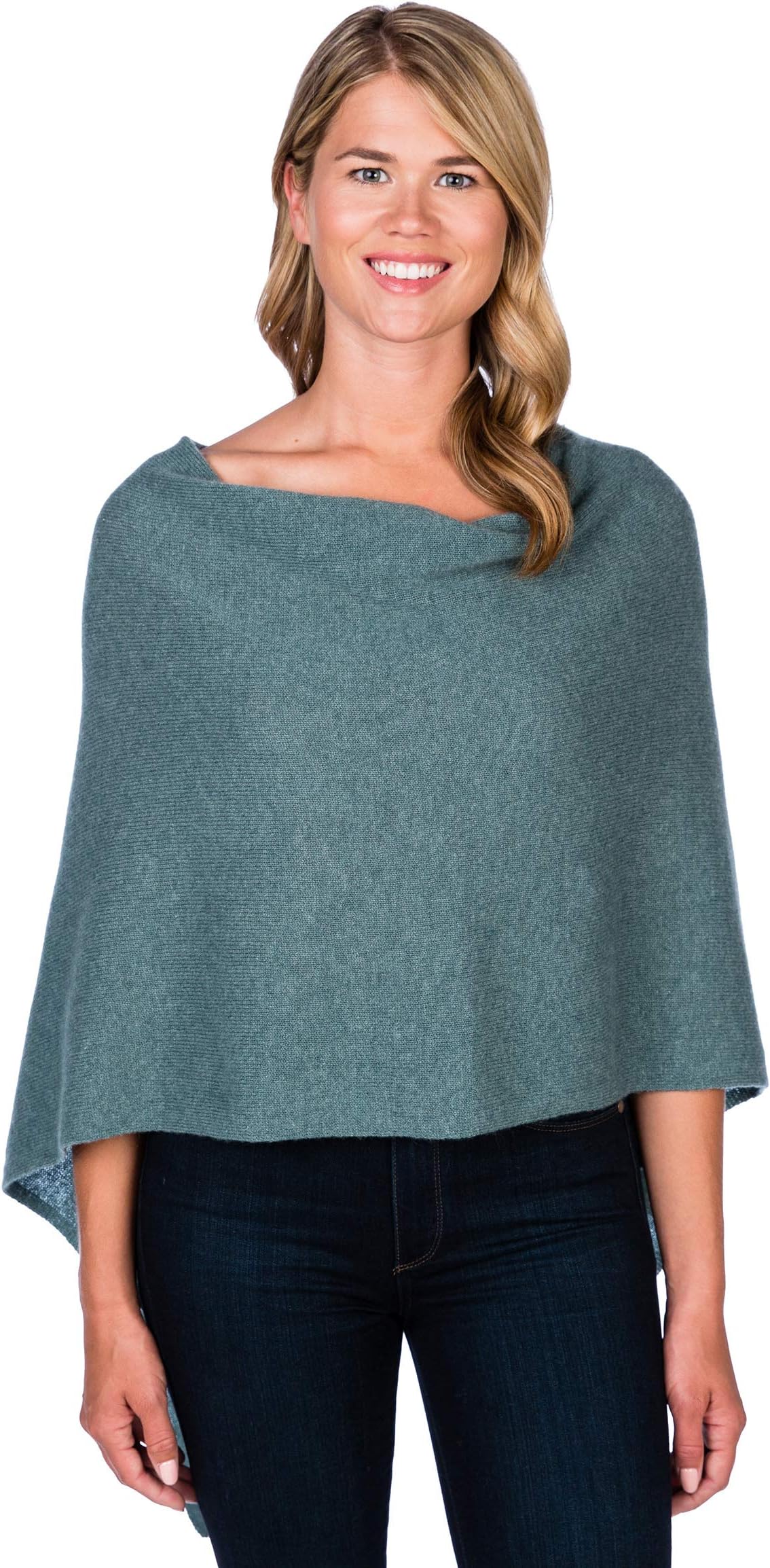 Alashan Cashmere Claudia Nichole Cashmere Draped Dress Topper - Woodland/6092