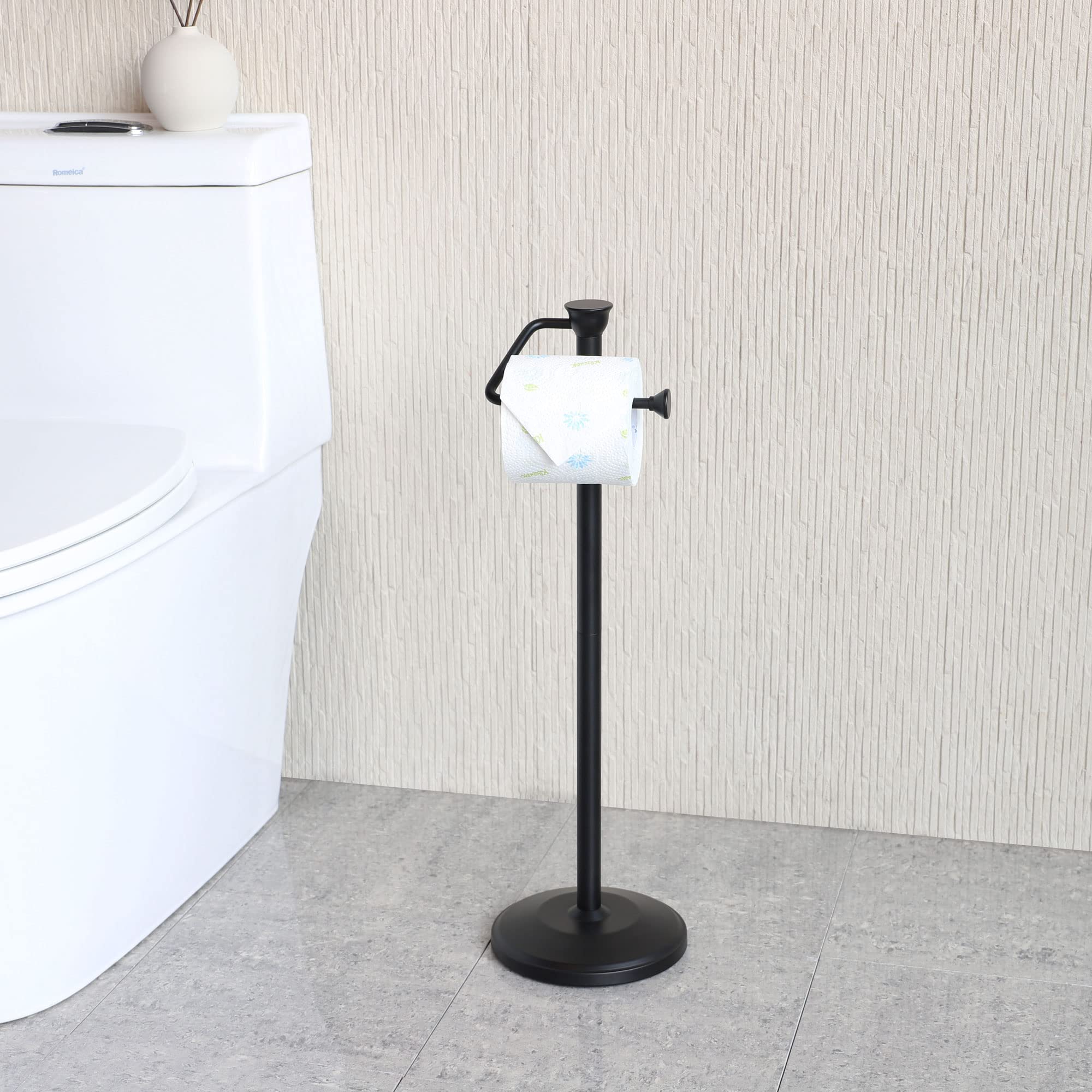Amazon.com: ZCCZ - Free Standing Toilet Paper Holder Stand with