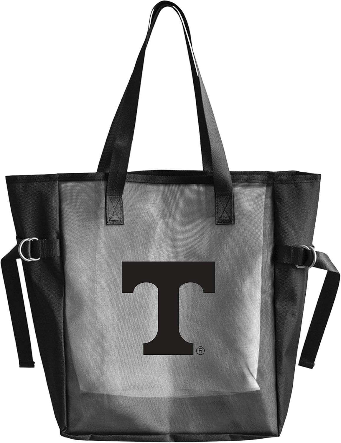 Littlearth NCAA unisex-adult Black Mesh Reusable Fabric Tailgate Tote Bag With Black Vinyl Team Logo