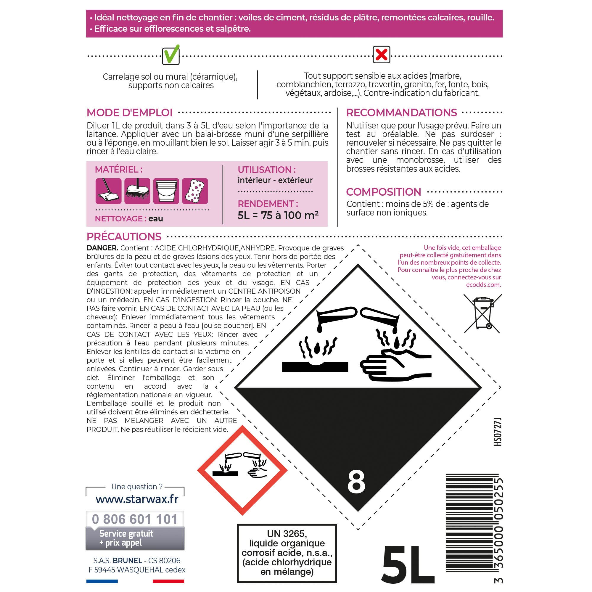 decapant Lecha Starwax 5L 5025