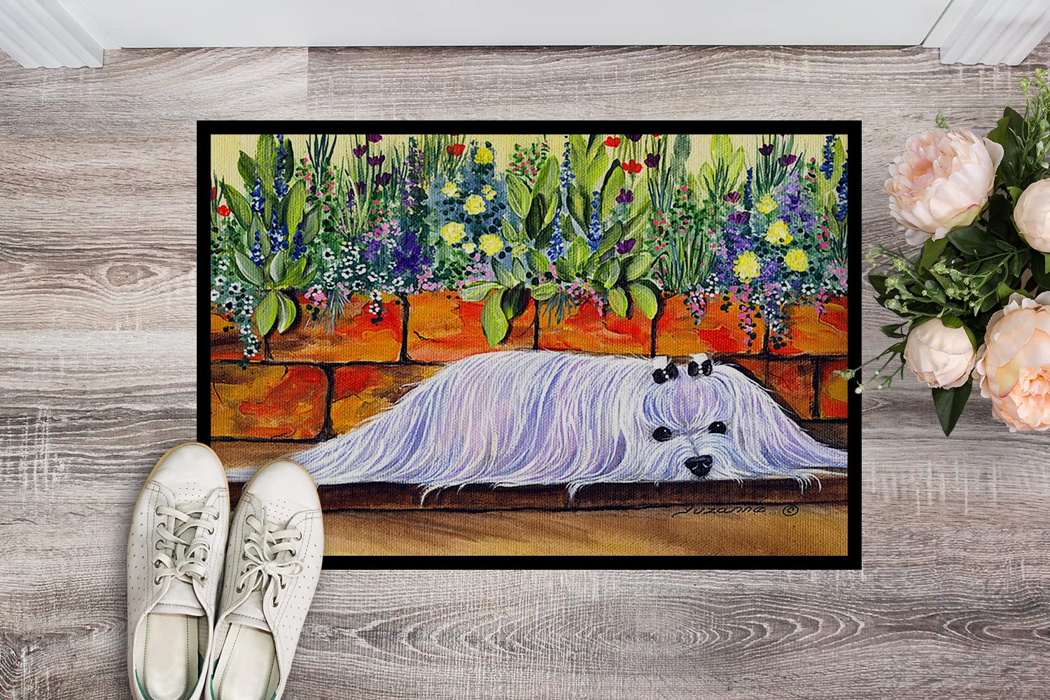 Caroline 's Treasures ss8248jmat Malteser Innen-Fußmatte, 61 x 91,4 cm Multicolor
