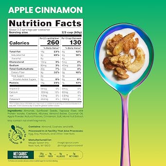 Magic Spoon Apple Cinnamon High Protein Granola - Low Sugar, 3 Pack