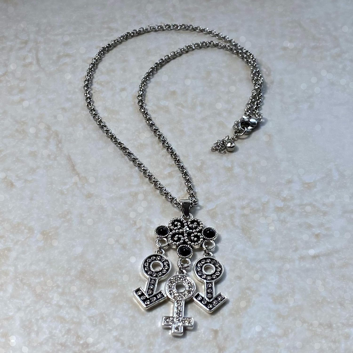 HOTWIFE MFM Symbol Necklaces - Queen, Hot Wife, Anklet, Bracelet, Vixen, Queen of Spades, BBC, QOS, Swinger, Threesome