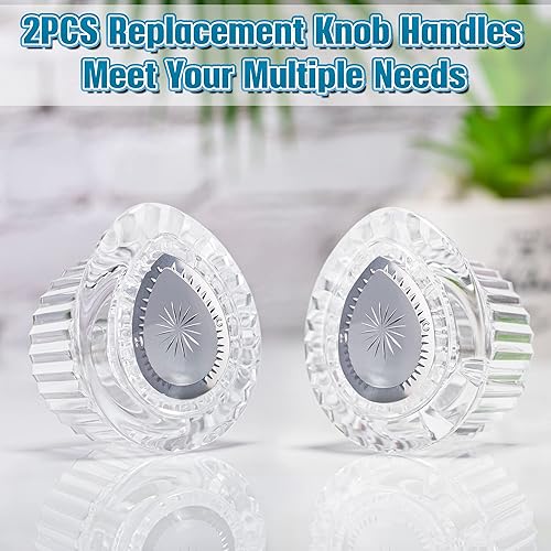 Miniatura 9 de Enhon Kit de manija de repuesto de 1 pieza compatible con mango de ducha Moen 100710, pomo de ducha de repuesto para grifo de baño de una sola