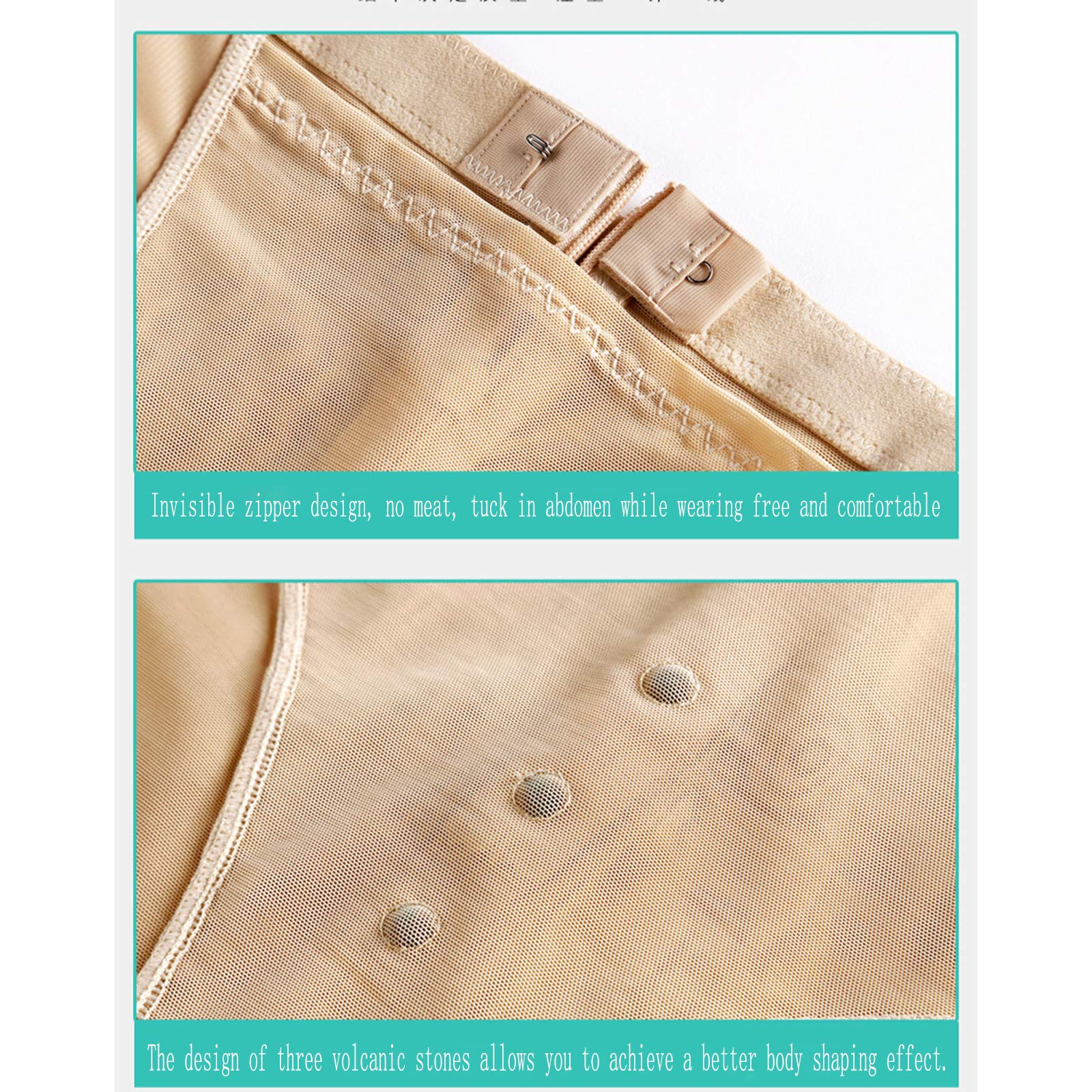 Miederslips für Damen- Postpartale Boxershorts, Plastiktaille, Reißverschluss, Hüftheben, Korsett, Körperformung, Nahtlose hoch taillierte Bauchhose