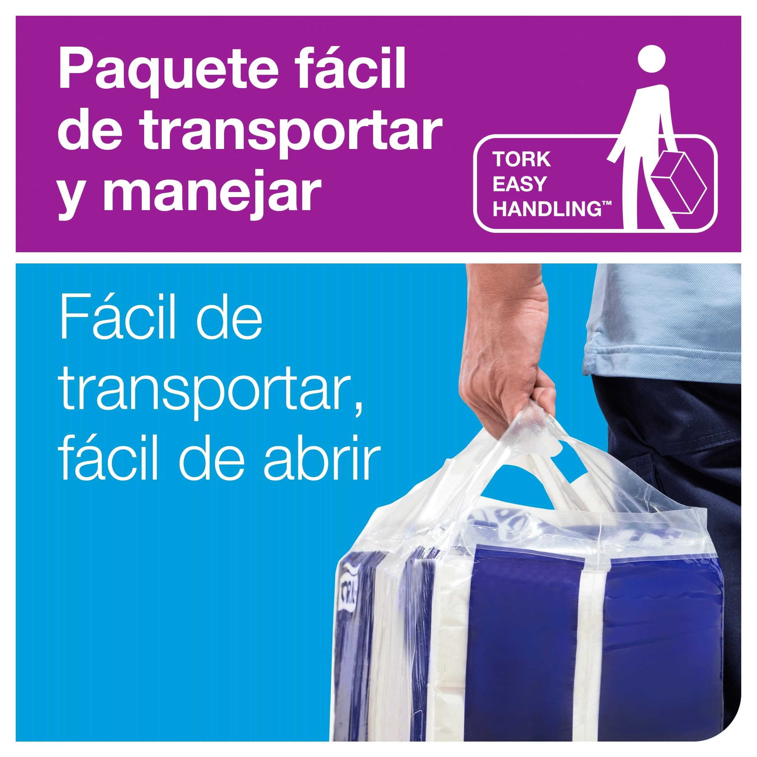 Tork Xpress Toallas de Mano Entreplegadas Suaves ComprimidasBlancoo H2, Advanced, 2 capas, Plegado en M, Absorbentes, 6×200 hojas, 600454