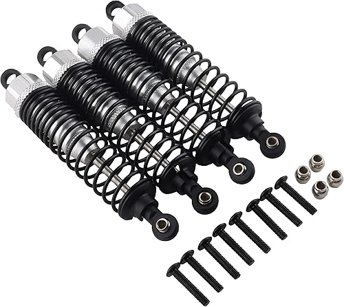 Miniatura 2 de 4 amortiguadores delanteros y traseros, 3.858 in ajustable montado RC amortiguador suspensión aluminio para autos RC 110 Redcat HSP 94166 94106