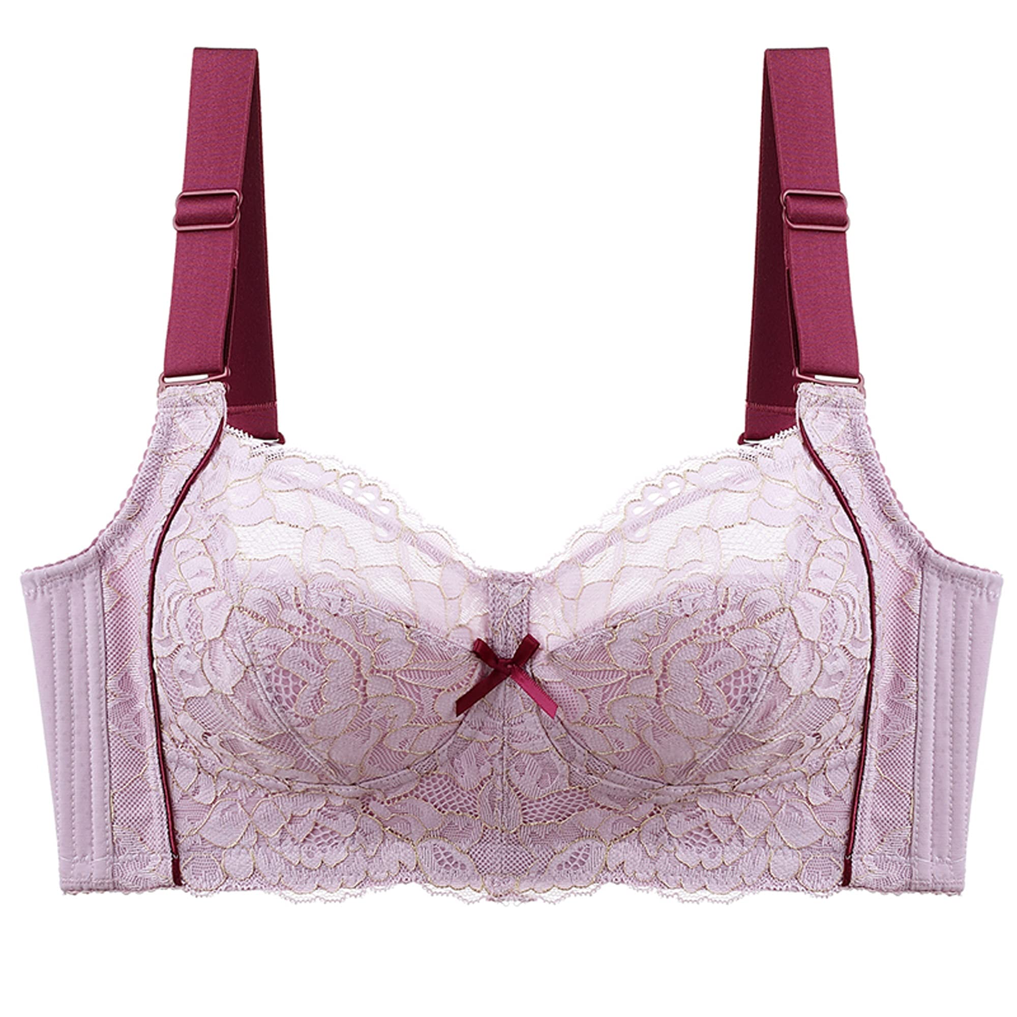 Boutique bralette rose violet 90E soutien-gorge push-up et minimiseur dentelle