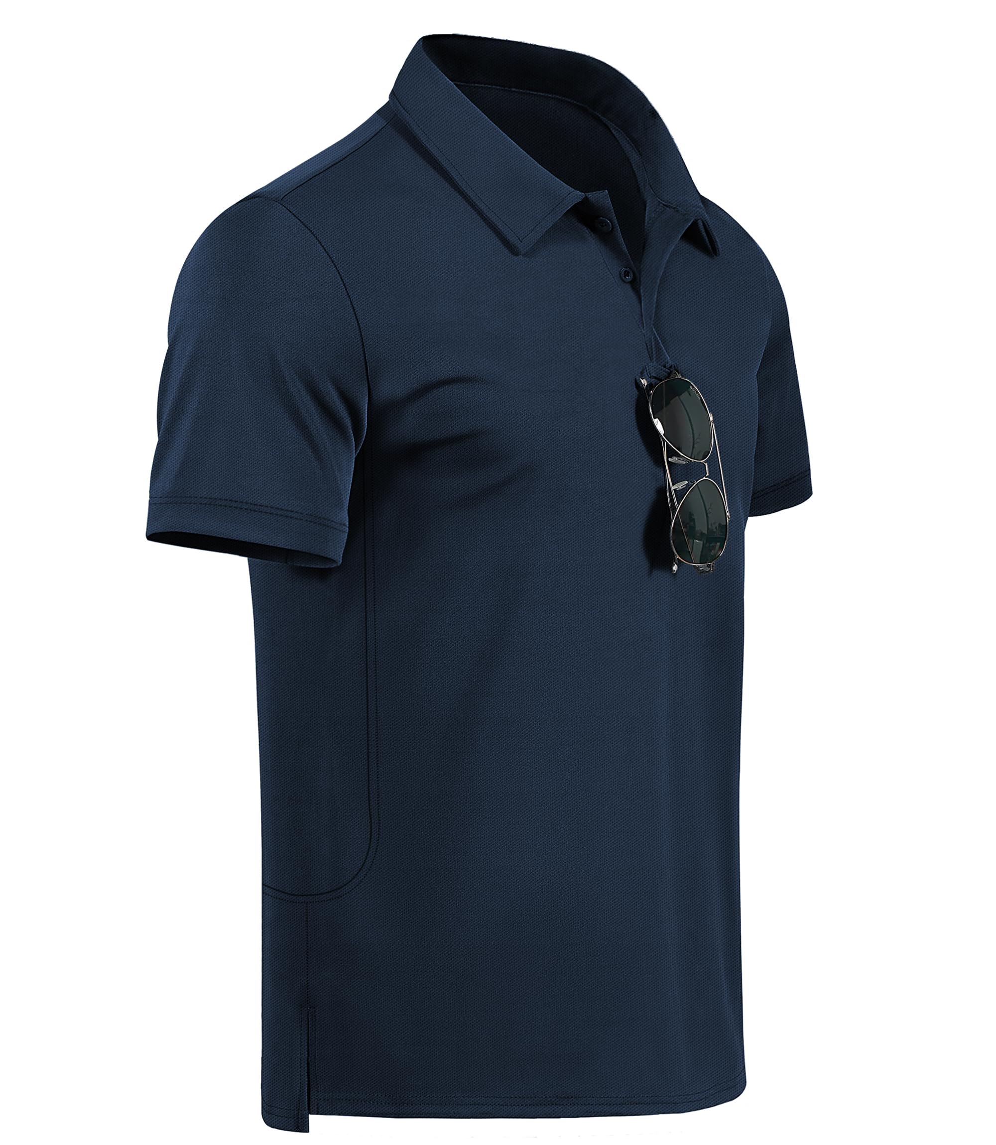 GLESTORE Poloshirt Herren Golf Kurzarm Poloshirts für Männer Bügelfrei Sport Polo Shirt