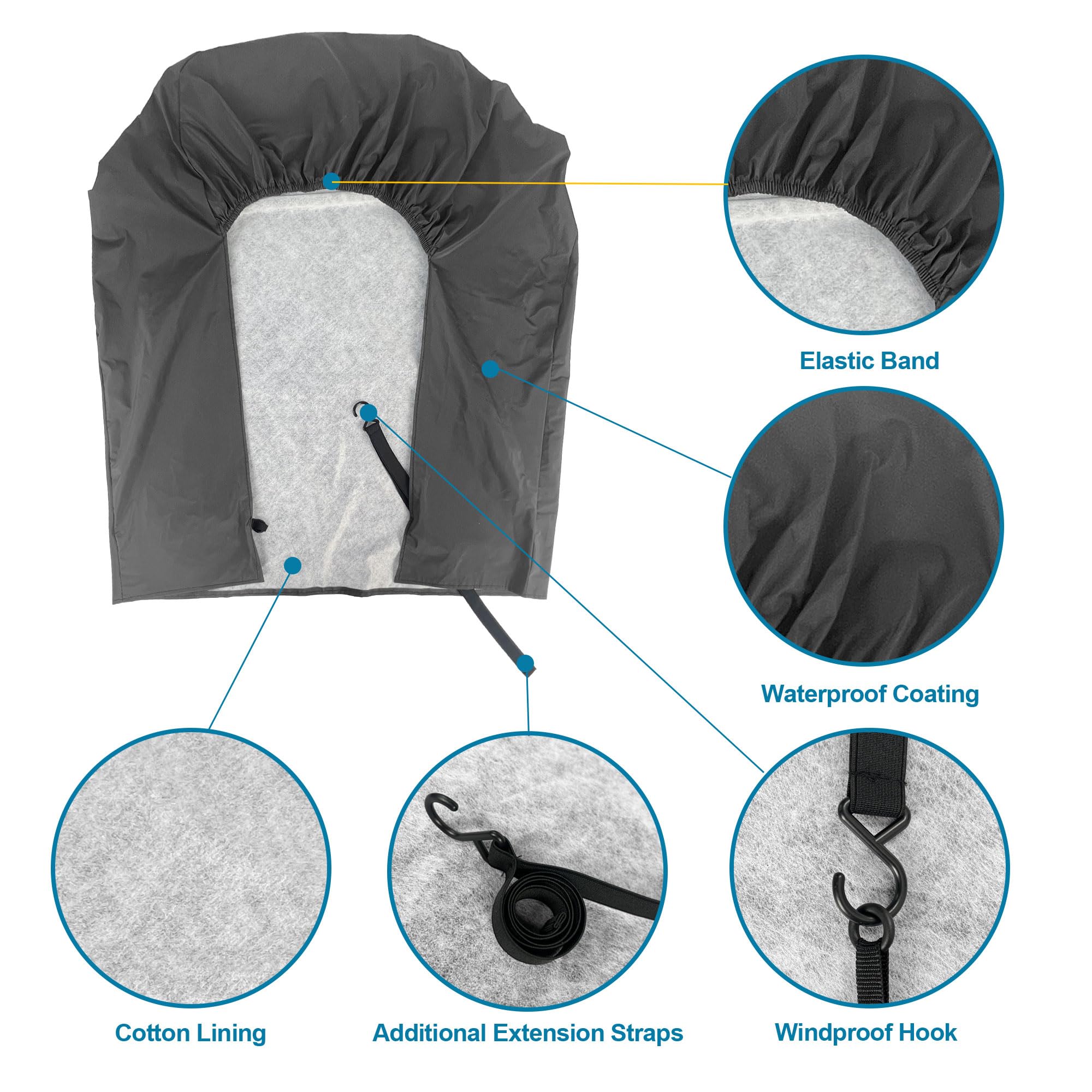 Lot De 4 Housses De Pneus étanches Pour Roue De Secours, Remorque