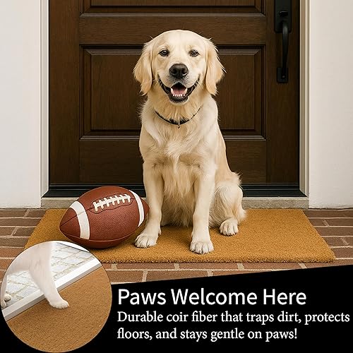 Miniatura 4 de Team Sports America NCAA - Tapete de fibra de coco natural de la Universidad de Utah | Entrada interior y exterior | 28 x 16 pulgadas | Parte