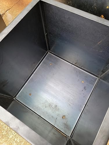 Miniatura 7 de Maceta cuadrada de acero grande - Macetero - Jardineras para exteriores - Maceta en cubo