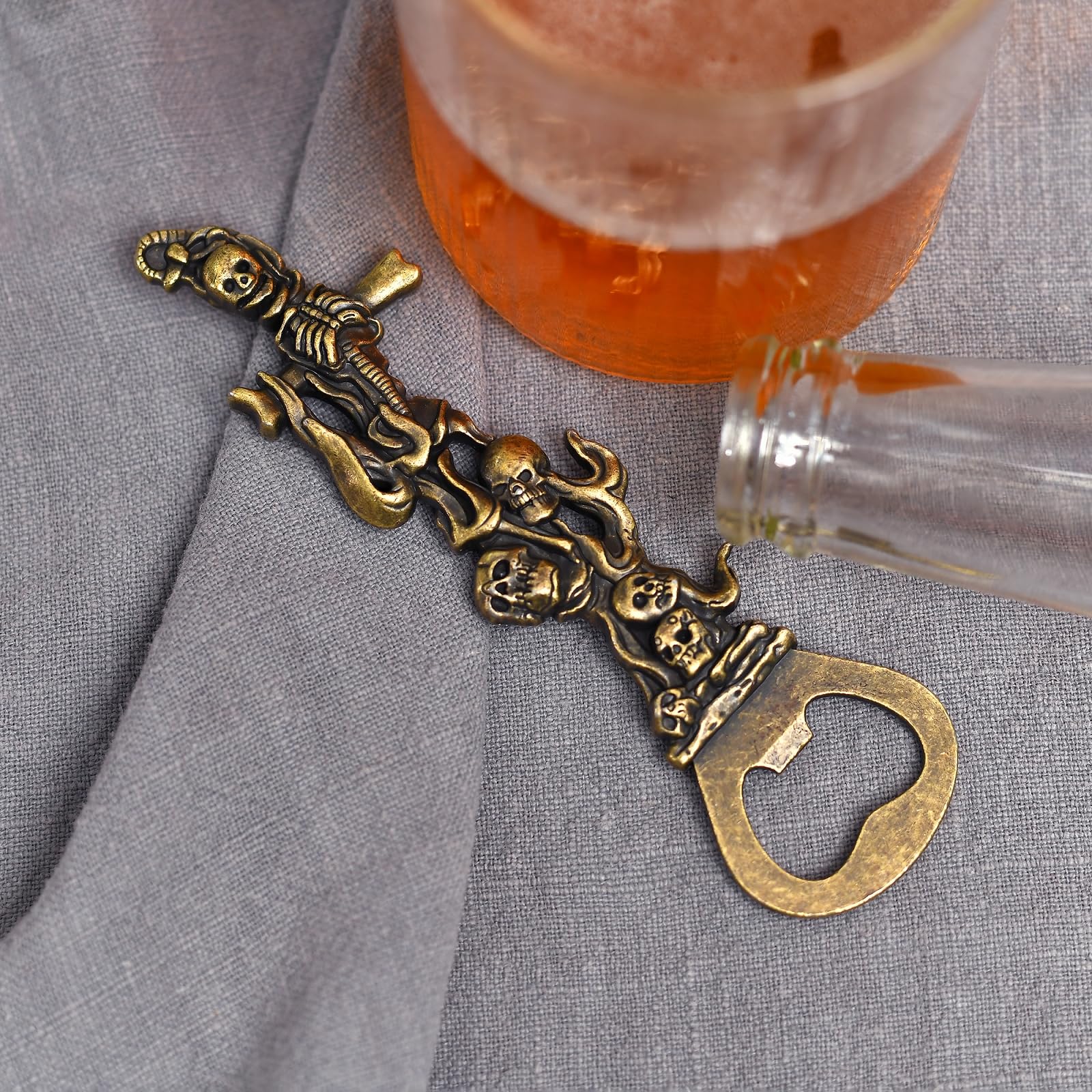 Amazon.com: LSJ ORIGINAL Beer Bottle Opener Skull，Cool