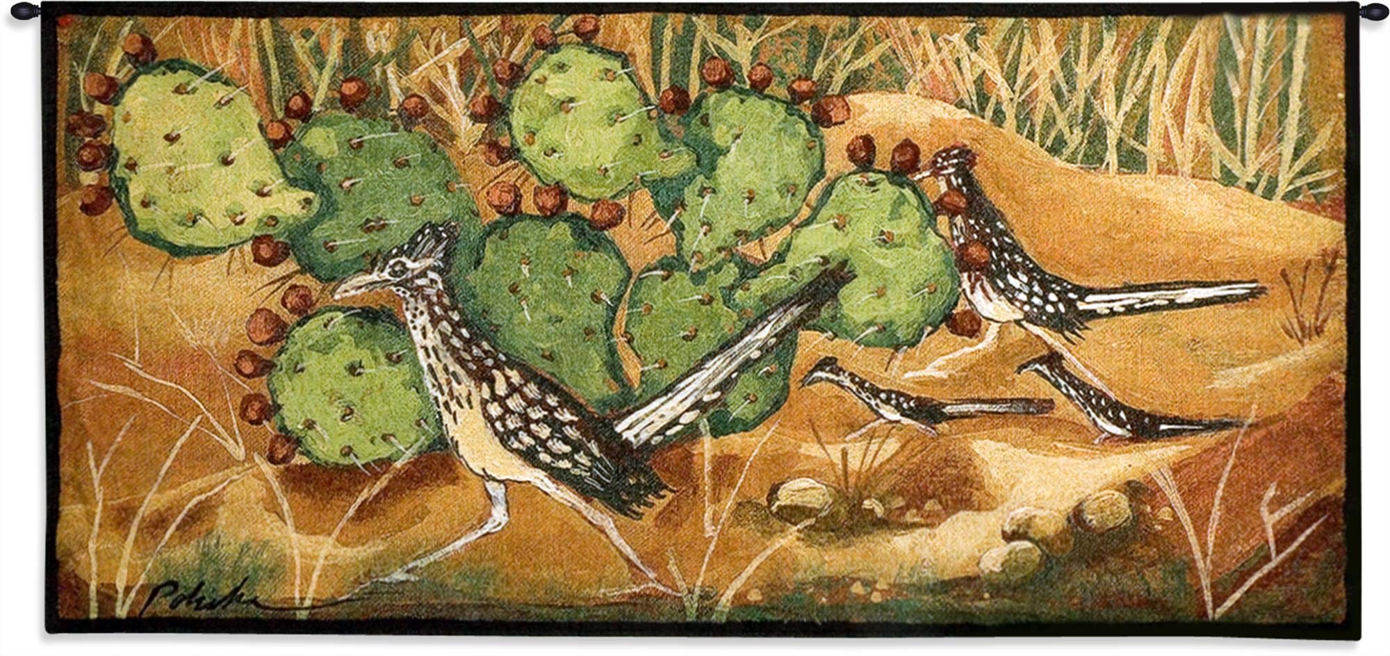 Amazon.com: Desert Tracks by Donna Polivka | Woven Tapestry Wall